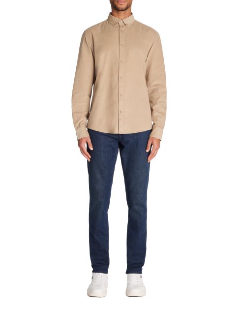 Chemise en velours - beige