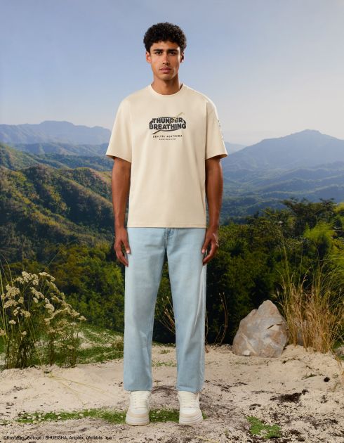 Demon Slayer - T-shirt beige