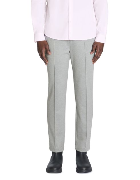 Pantalon straight stretch - gris