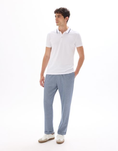 Pantalon 24H slim stretch - bleu moyen