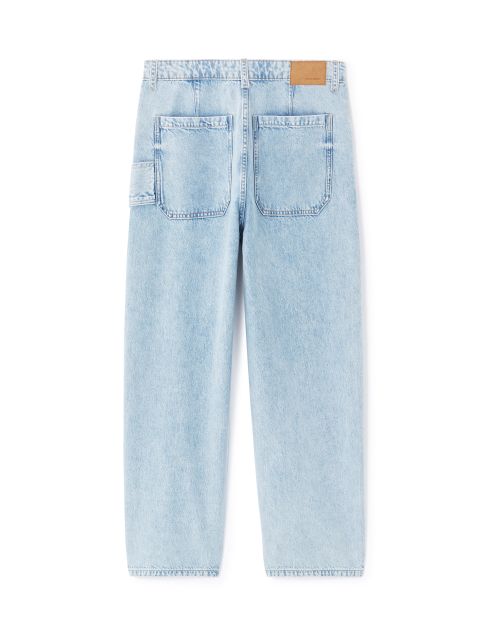 Jean skater 100% coton - bleu clair