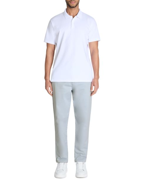 Chino slim 100% coton stretch - bleu clair