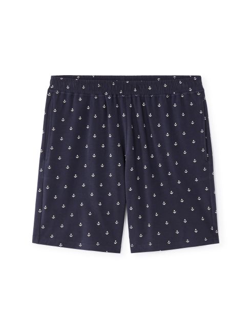 Pyjama short 100% coton - marine