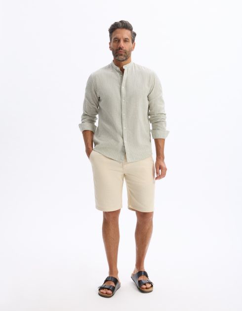 Bermuda 100% coton - beige