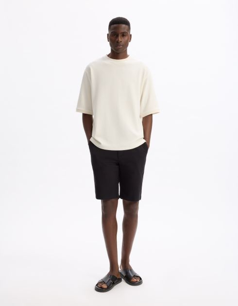 Bermuda 100% coton - noir