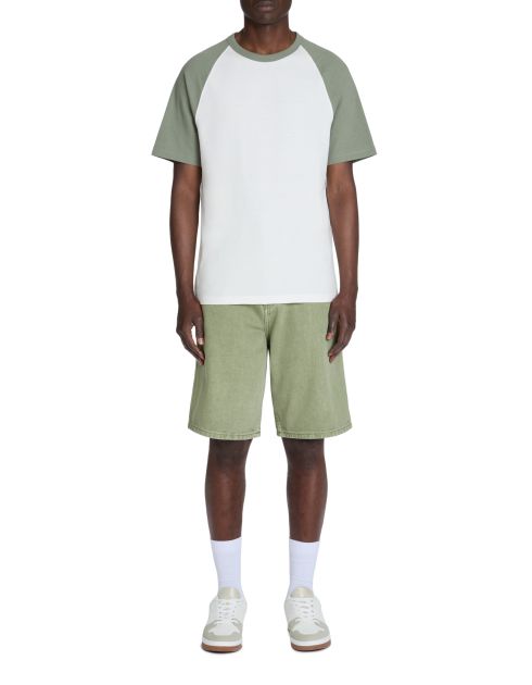 Bermuda baggy en jean - kaki