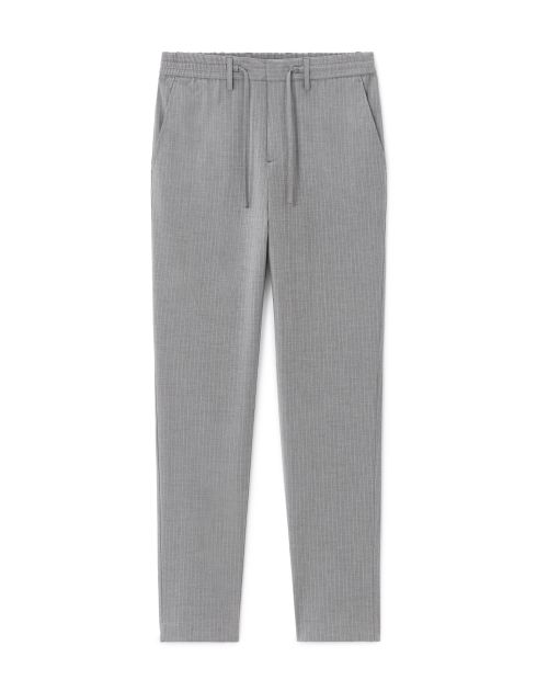 Pantalon straight stretch - gris