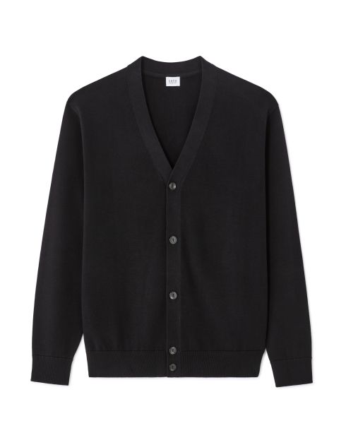 Cardigan 100% coton - noir