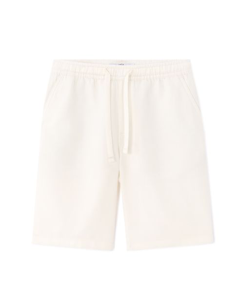 Bermuda TENCEL™ Lyocell et lin mélangé - écru