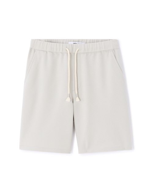 Bermuda piqué stretch - gris
