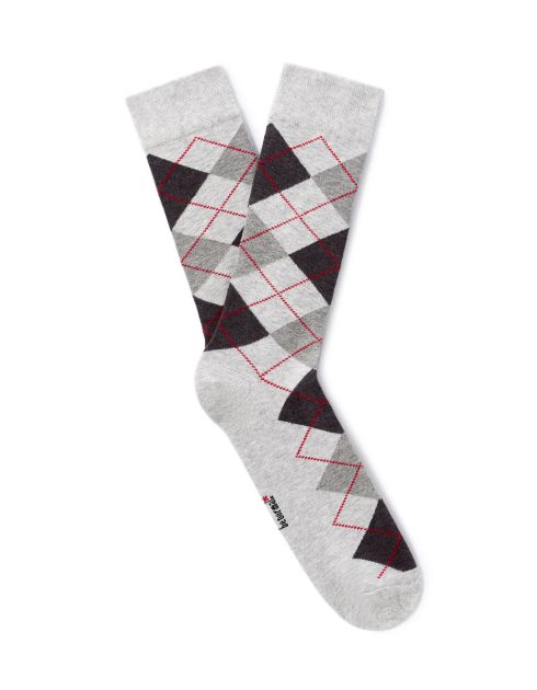 Chaussettes à carreaux - gris