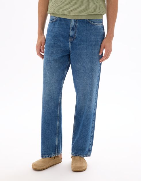 Jean baggy coton stretch - stone