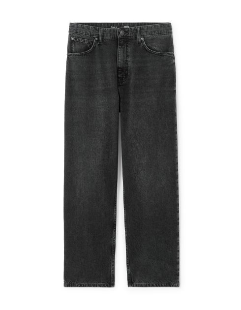Jean baggy coton stretch - noir délavé