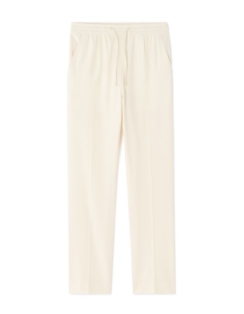 Pantalon 24H straight stretch 7/8ème - écru