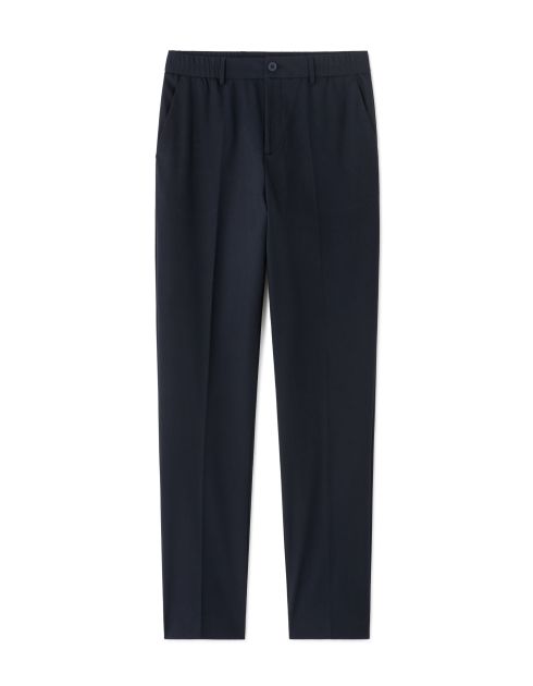 Pantalon chino straight stretch - marine