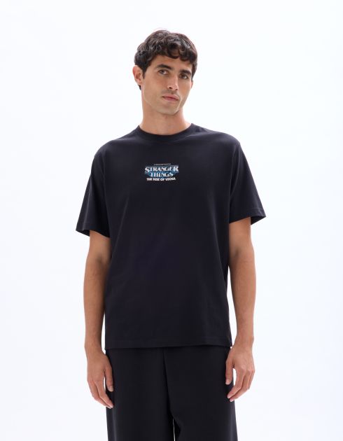 Stranger Things - T-shirt noir