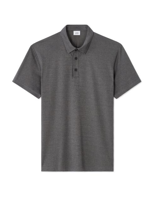 Polo regular en jersey - anthracite