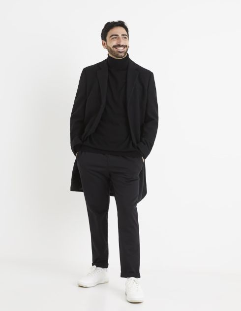 Pull col roulé 100% laine mérinos extra fin