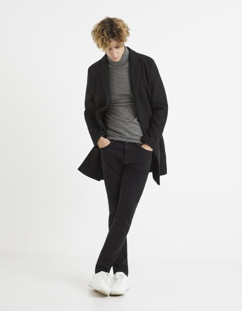 Pull col roulé 100% laine mérinos extra fin