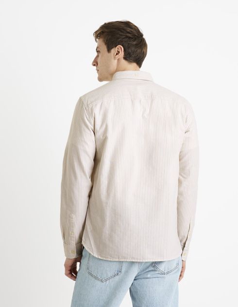 Chemise regular oxford 100% coton - ecru