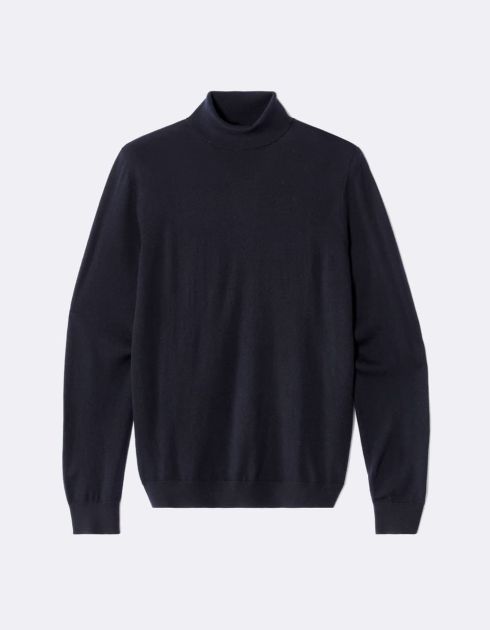 Pull col roulé 100% laine mérinos extra fin