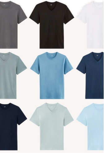 Lot de 3 t-shirts essentiels pour 99,900 dt